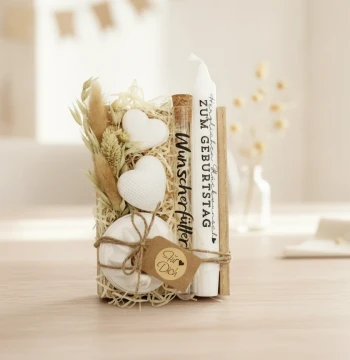 Geschenkset zum Geburtstag “Wunschbote”