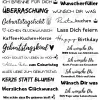 Kerzentattoos mit Sprüchen – Für Geburtstage – DIN A4
