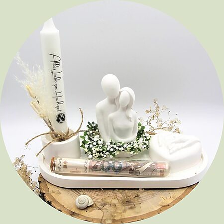 Hochzeitsgeschenk-Set "Die Liebenden"