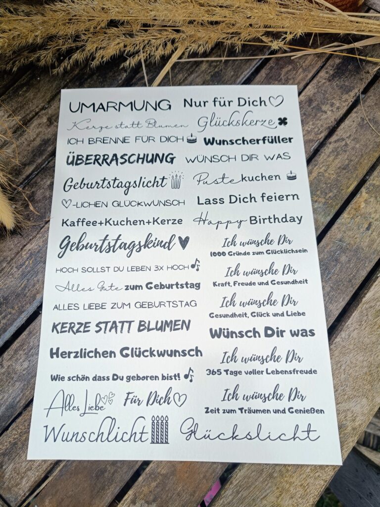 ️ Einzigartige Geburtstagsdeko Kerzentattoos für die Feier!