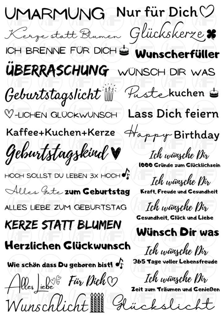 ️ Einzigartige Geburtstagsdeko Kerzentattoos für die Feier!