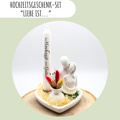 hochzeitsgeschenk set liebe ist 2