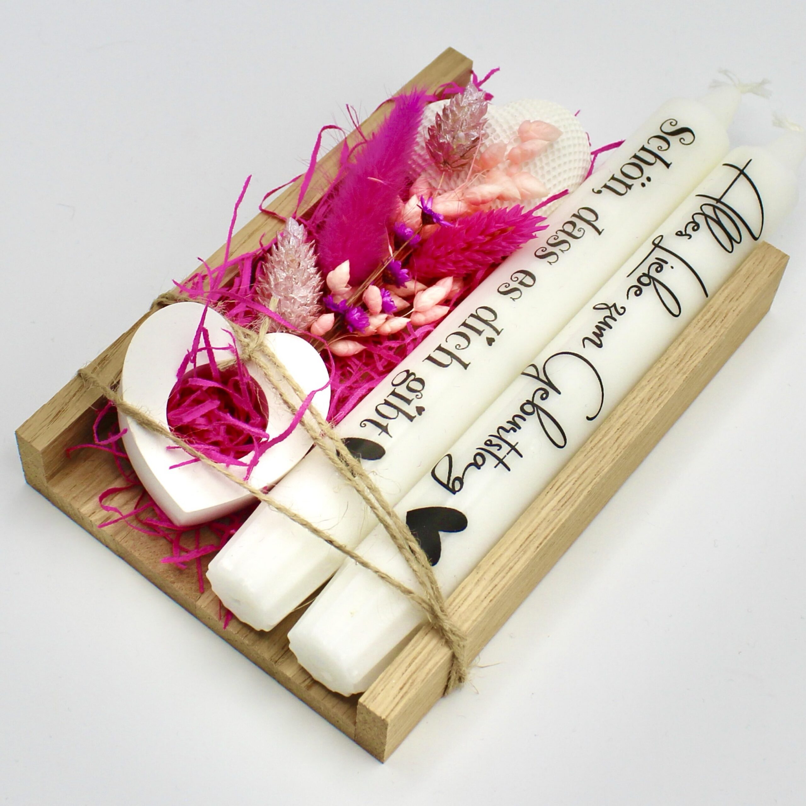 Geschenkset zum Geburtstag mit 2 Kerzen – Bild 3