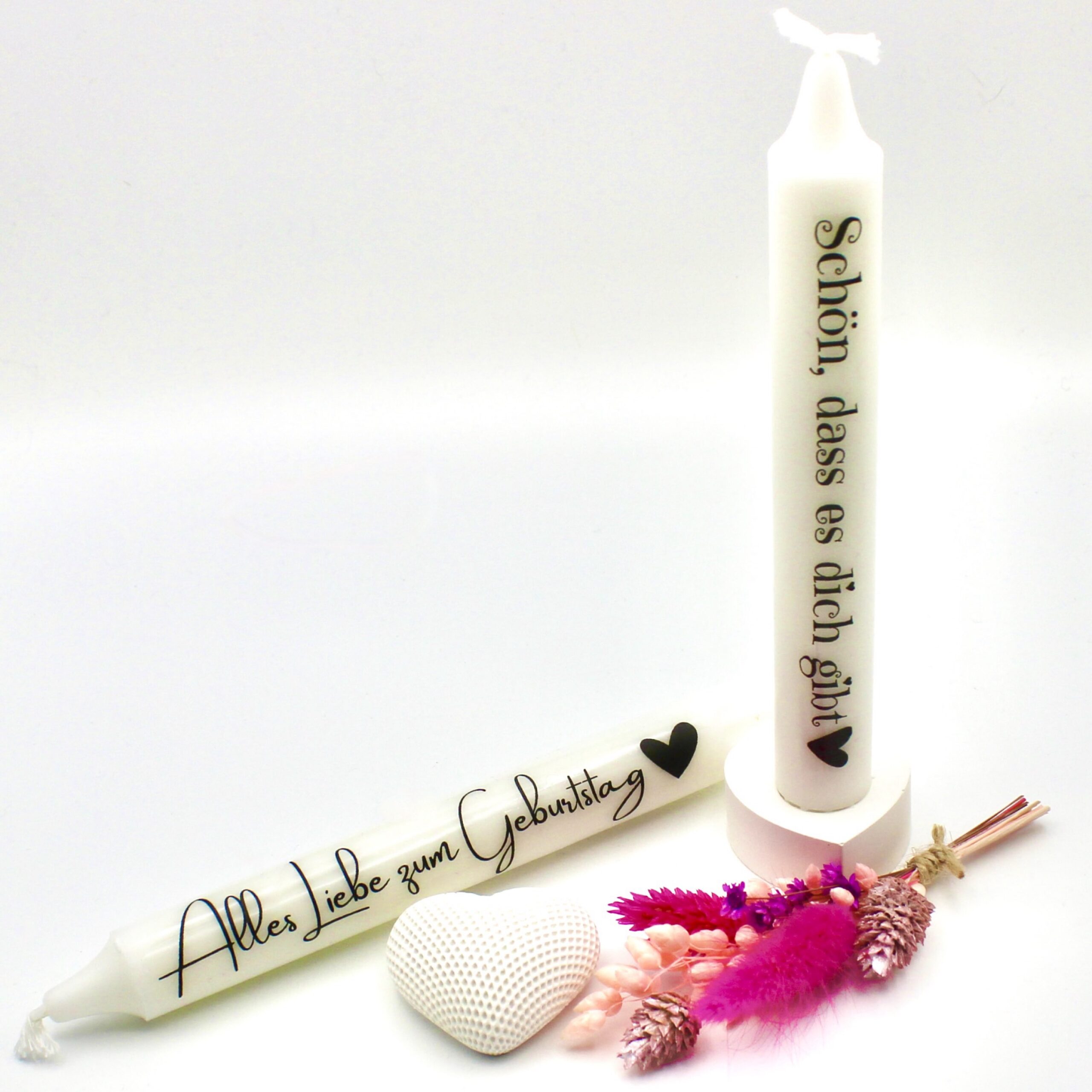 Geschenkset zum Geburtstag mit 2 Kerzen – Bild 6
