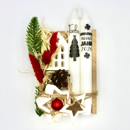 Weihnachtsgeschenk-Set "Frohe Weihnachten" in Holzbox